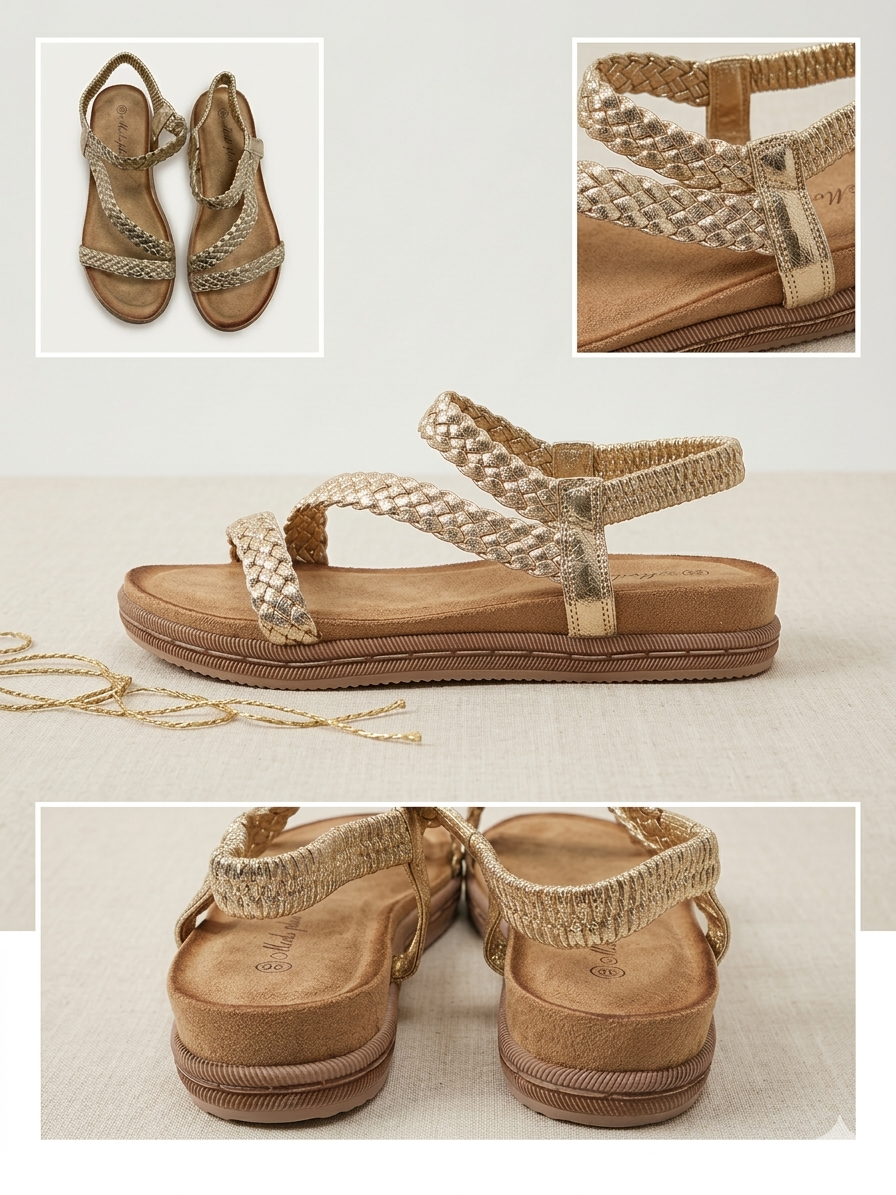 Sandalia Trenza boho