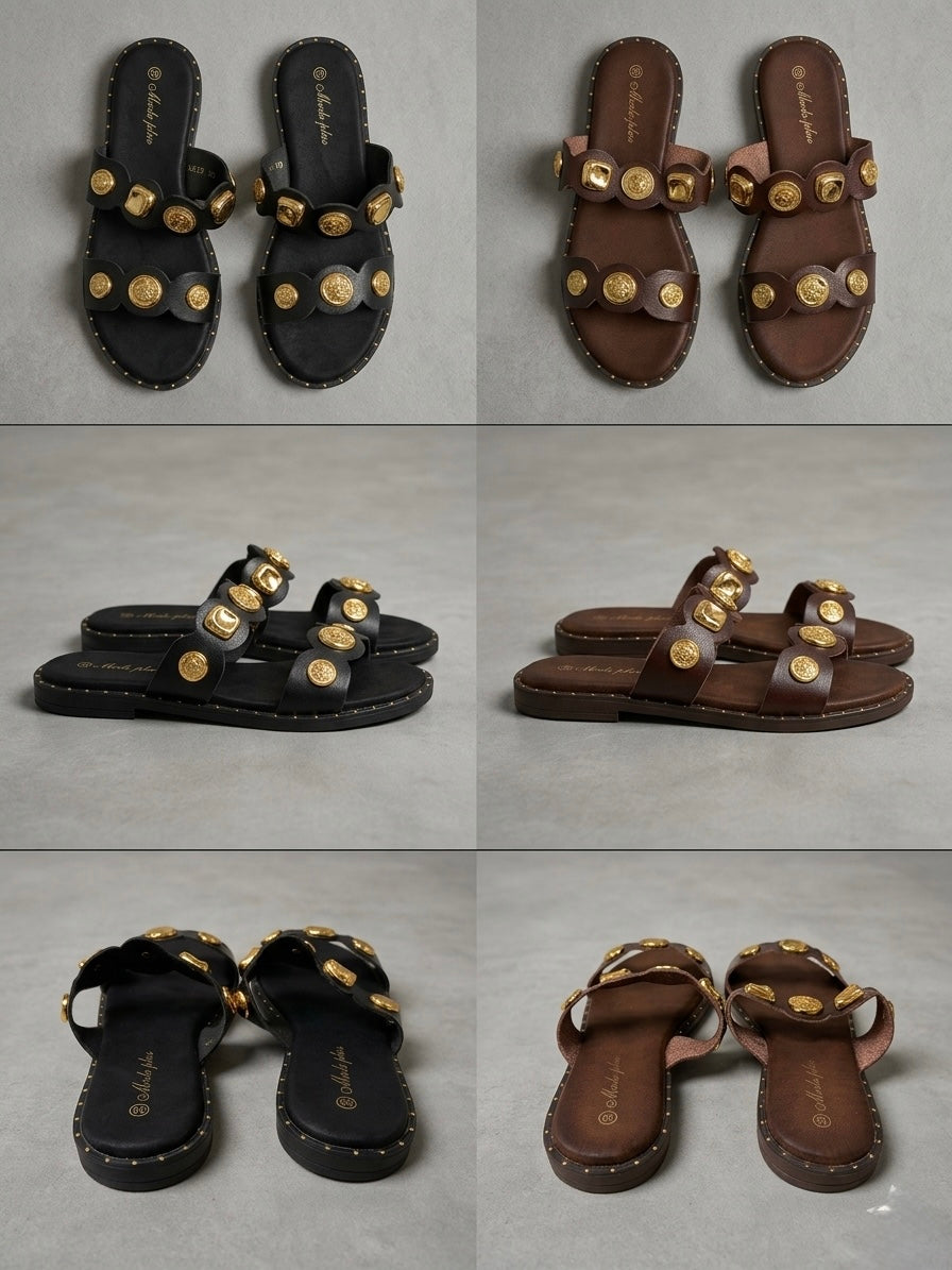Zapatilla de baño Monedas Grace