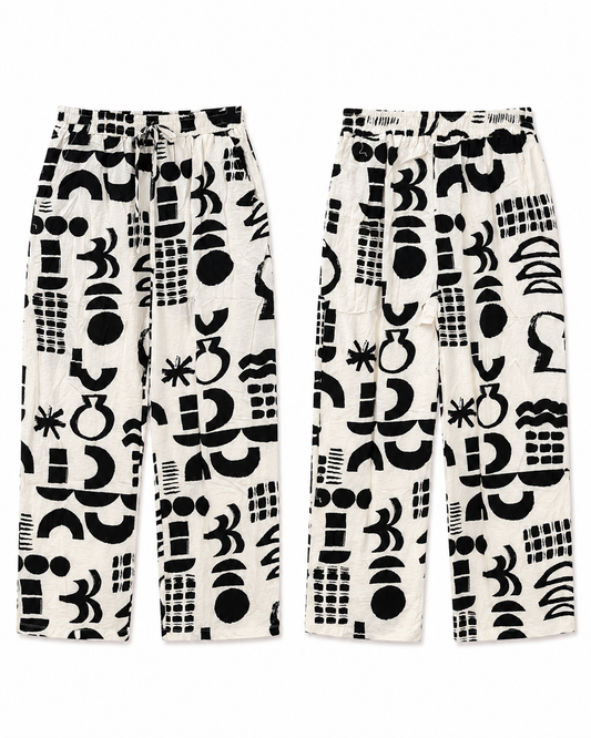 Calça abstrata