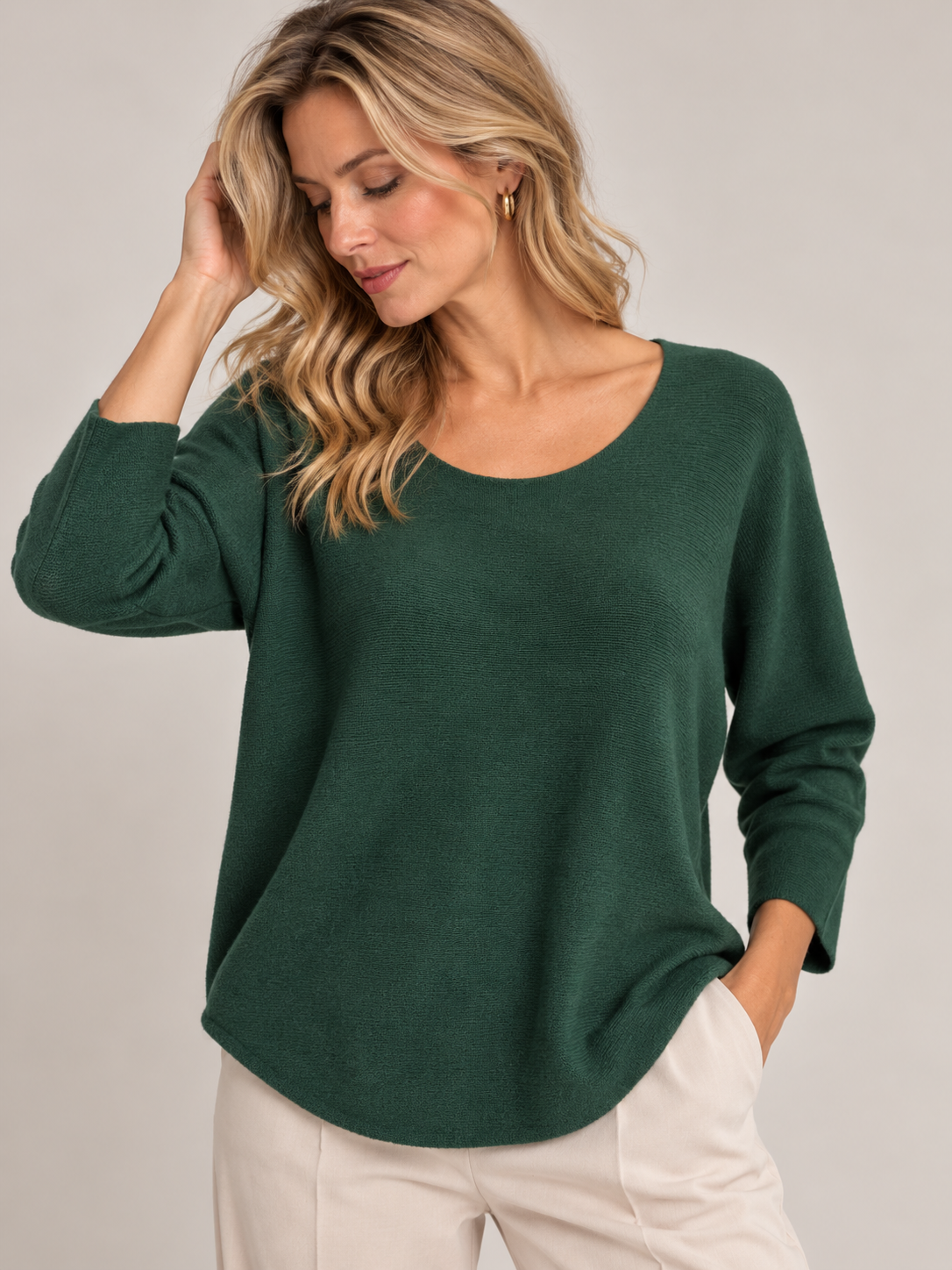Camisola Decote Redondo Confy
