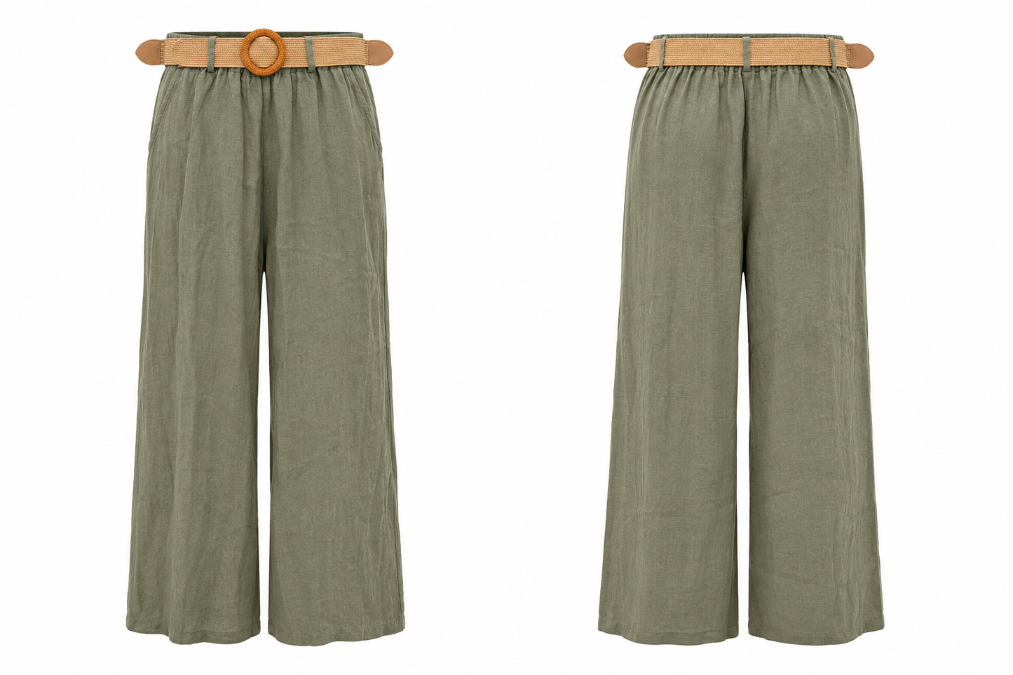 Calça Linho com Cinto