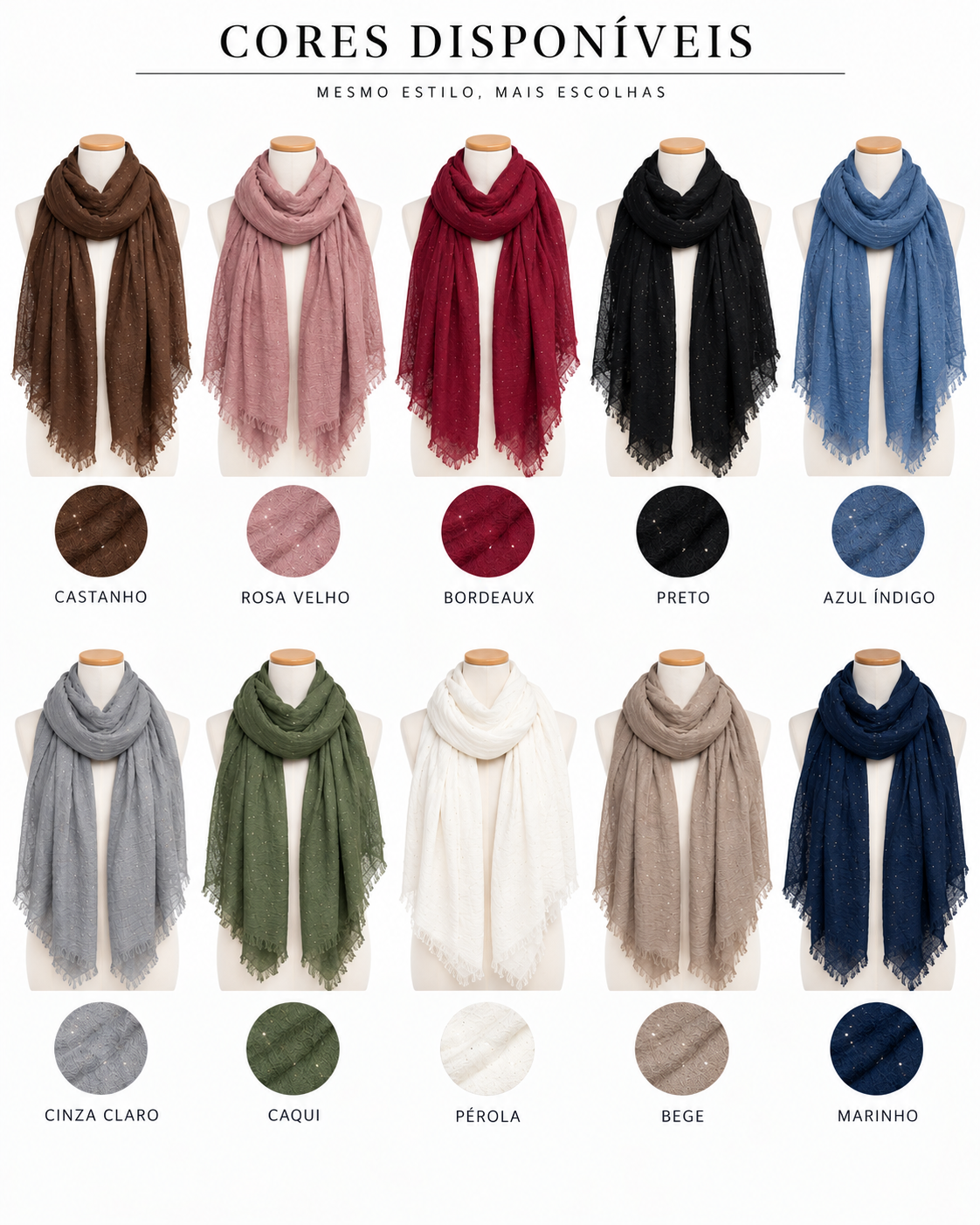 Echarpe Cotton Glitter