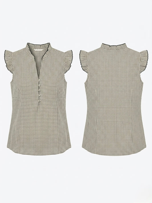 Camisa Vichy com Folho