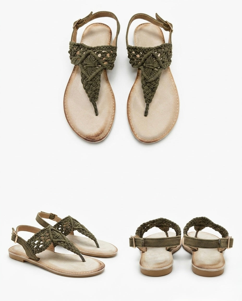 Sandalia rasa de tricot