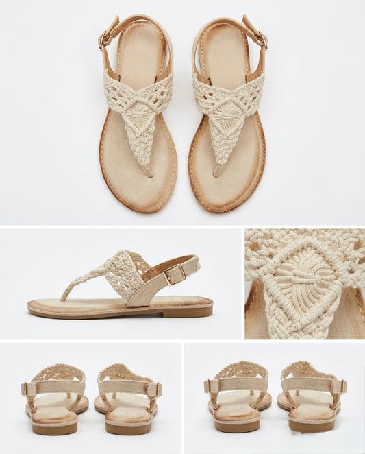 Sandalia rasa de tricot
