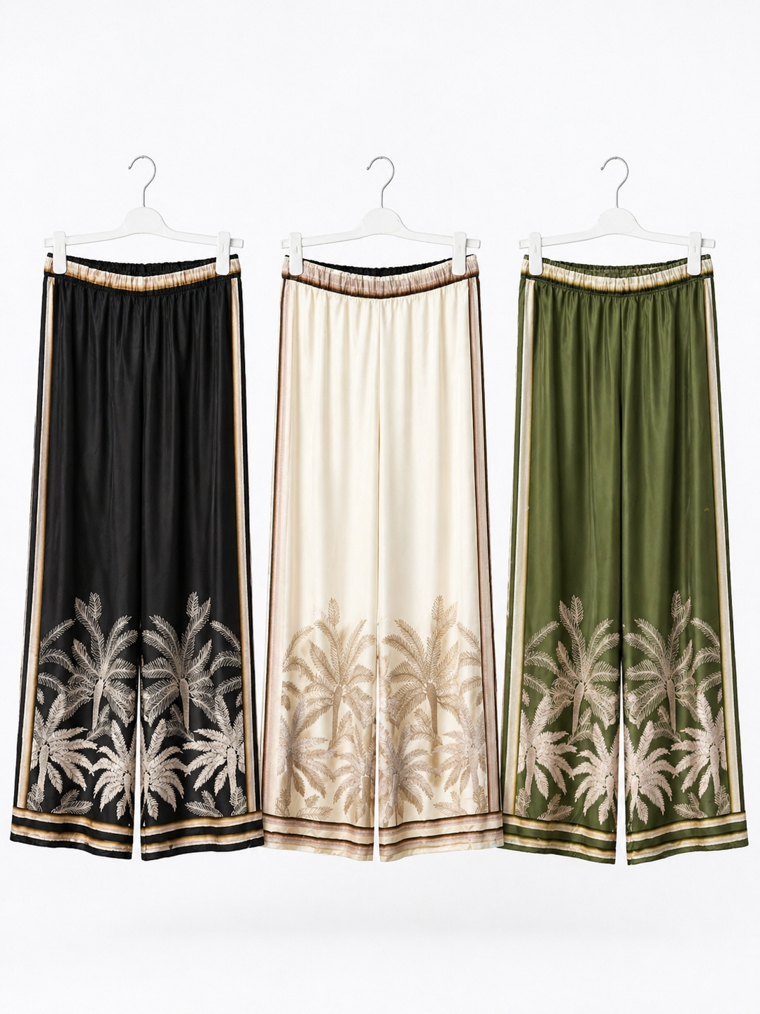 Calça Acetinada estampada