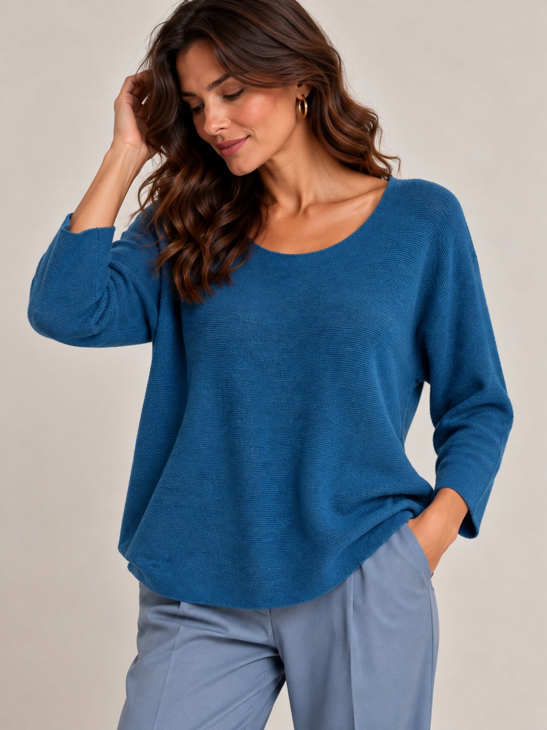 Camisola Decote Redondo Confy