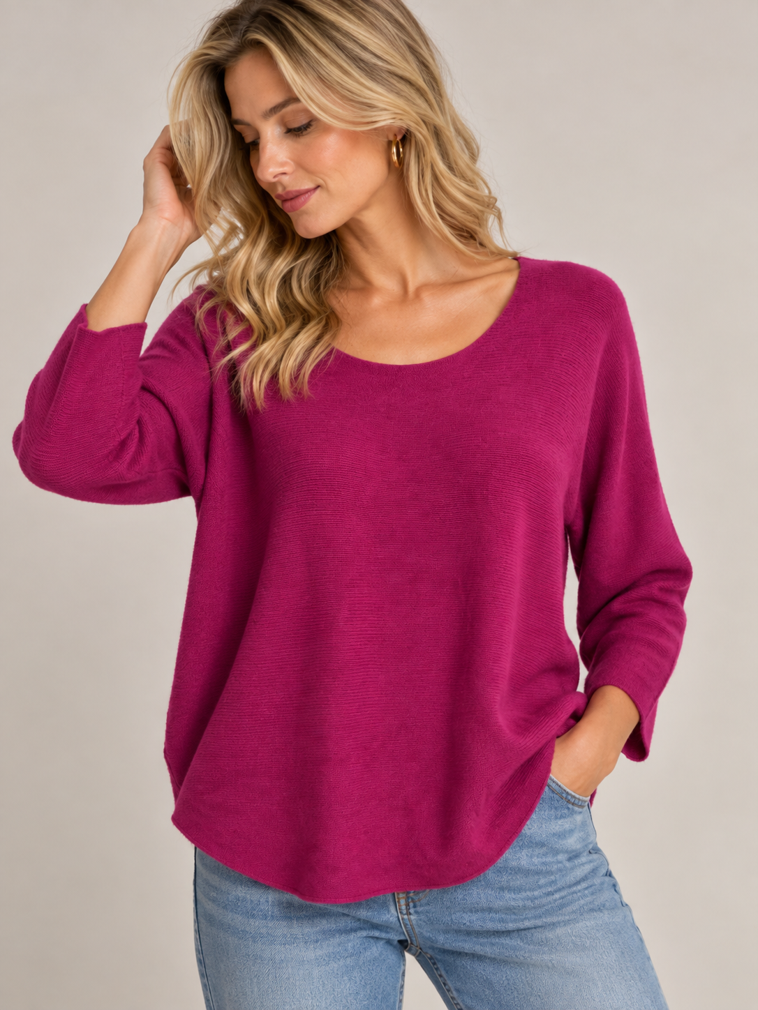 Camisola Decote Redondo Confy
