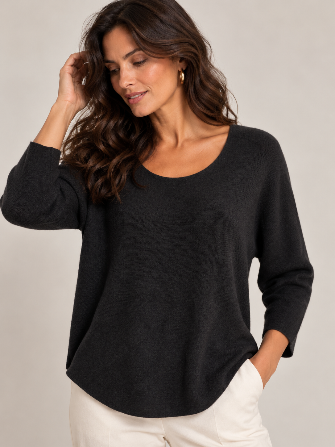 Camisola Decote Redondo Confy