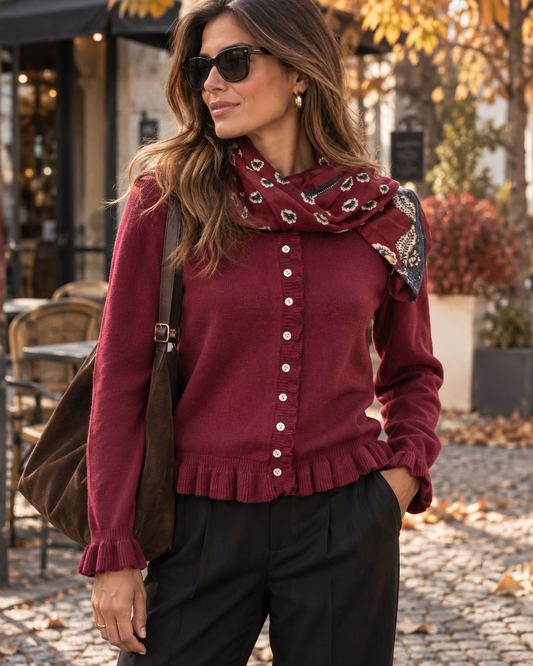 Chaqueta Malha Romantic Folho
