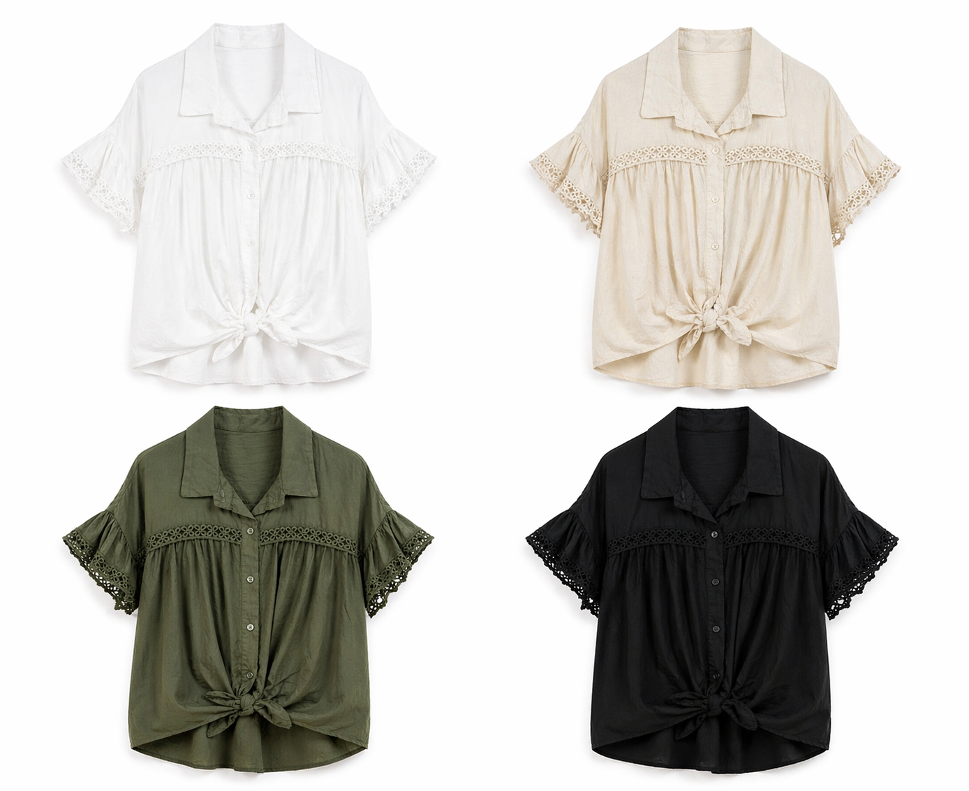 Camisa Popy com renda