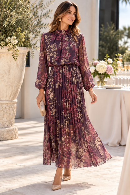 Vestido Saia Plissada Classy