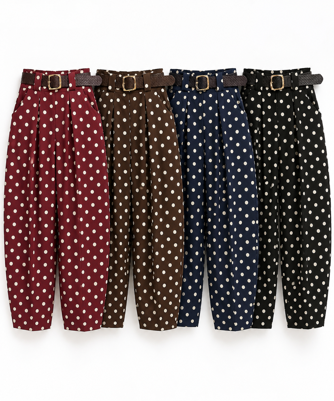 Calça Bolas Pregas
