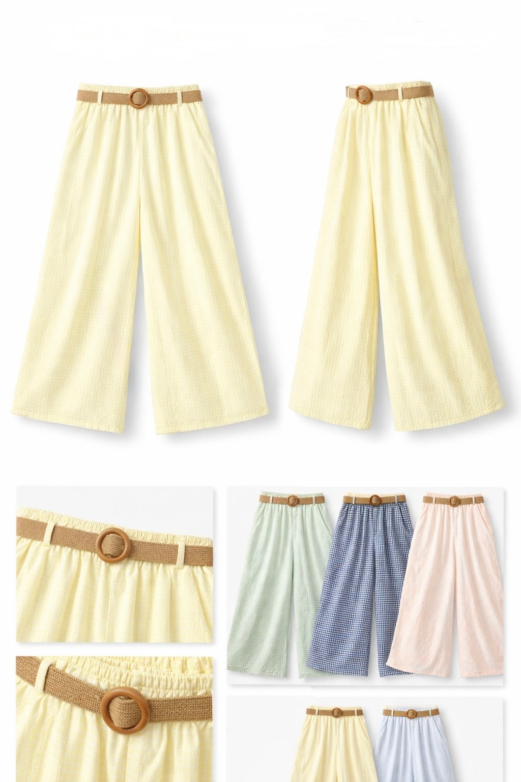 Pantalón Vichy con Bolsillo