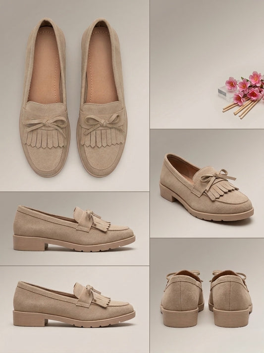 Mocasines con pala de flecos