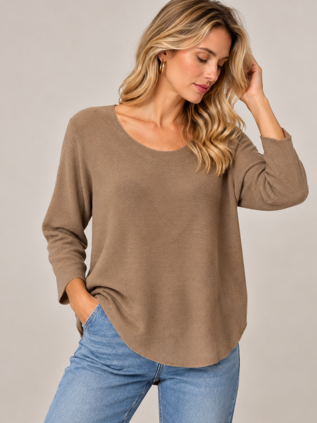Camisola Decote Redondo Confy
