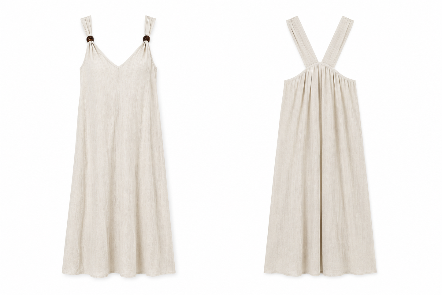 Vestido Riscado Berloque Alça