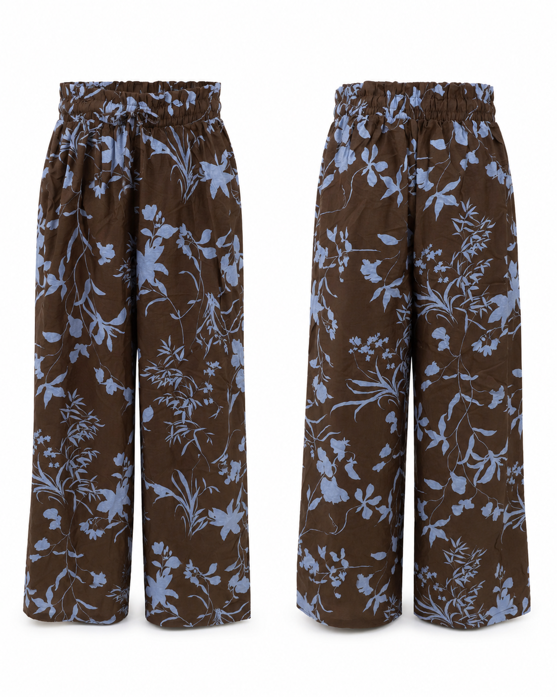 Calça cós folho flores