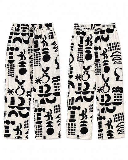 Calça abstrata