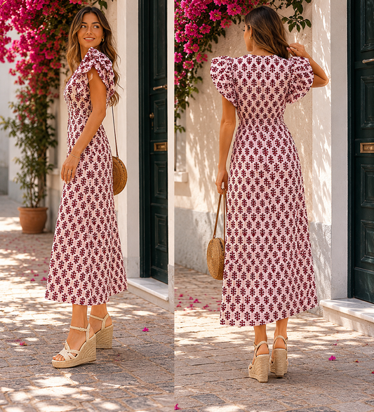 Vestido Toledo folho