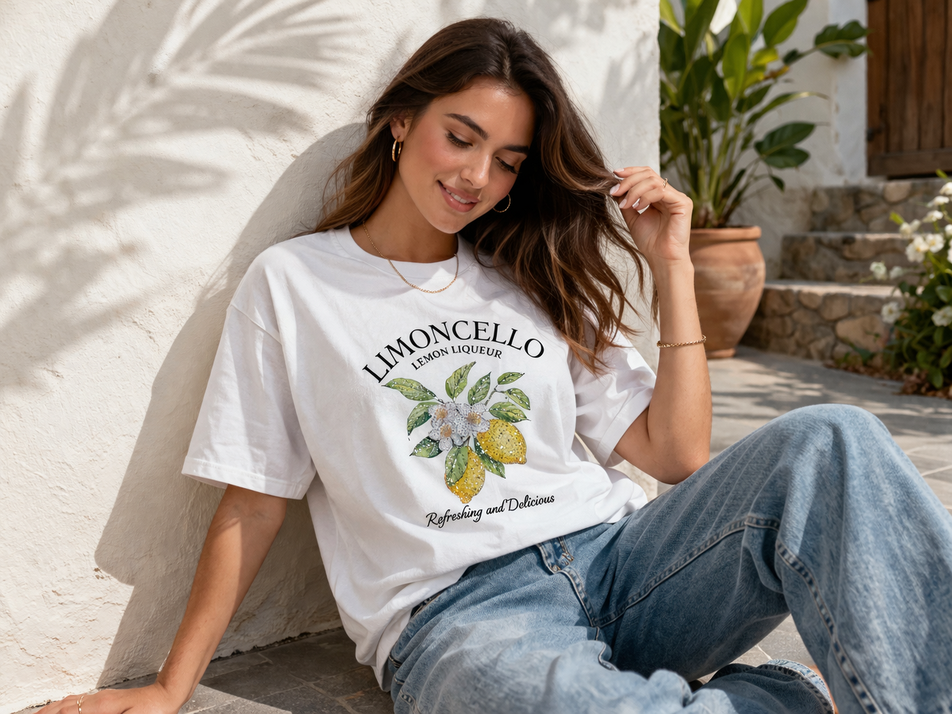 Tshirt Oversize  Estampa Limonchello