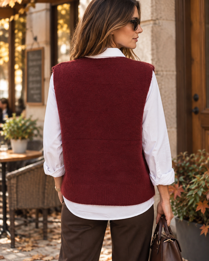 Colete Wool Botões