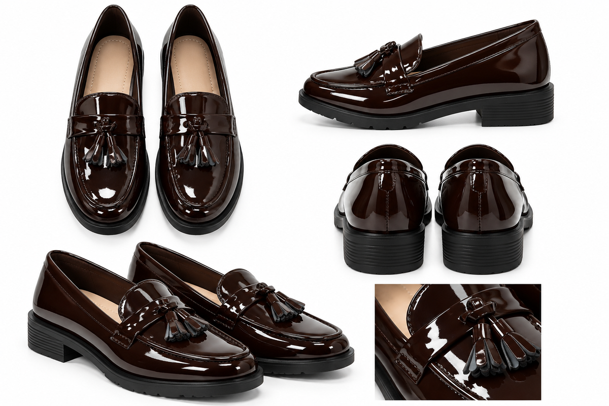 Mocassins Verniz com Berloque