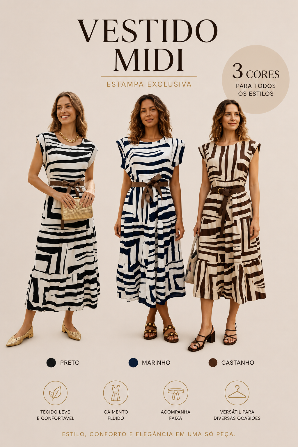 Vestido Estampado ZZ