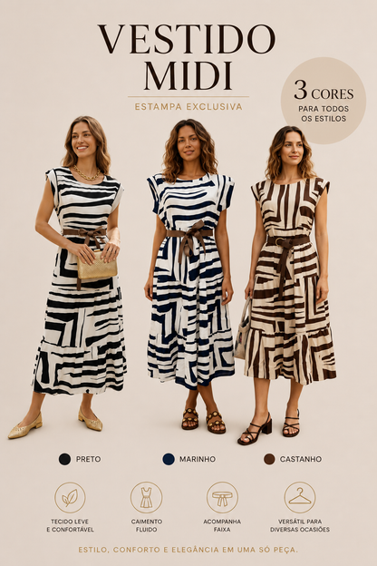 Vestido Estampado ZZ
