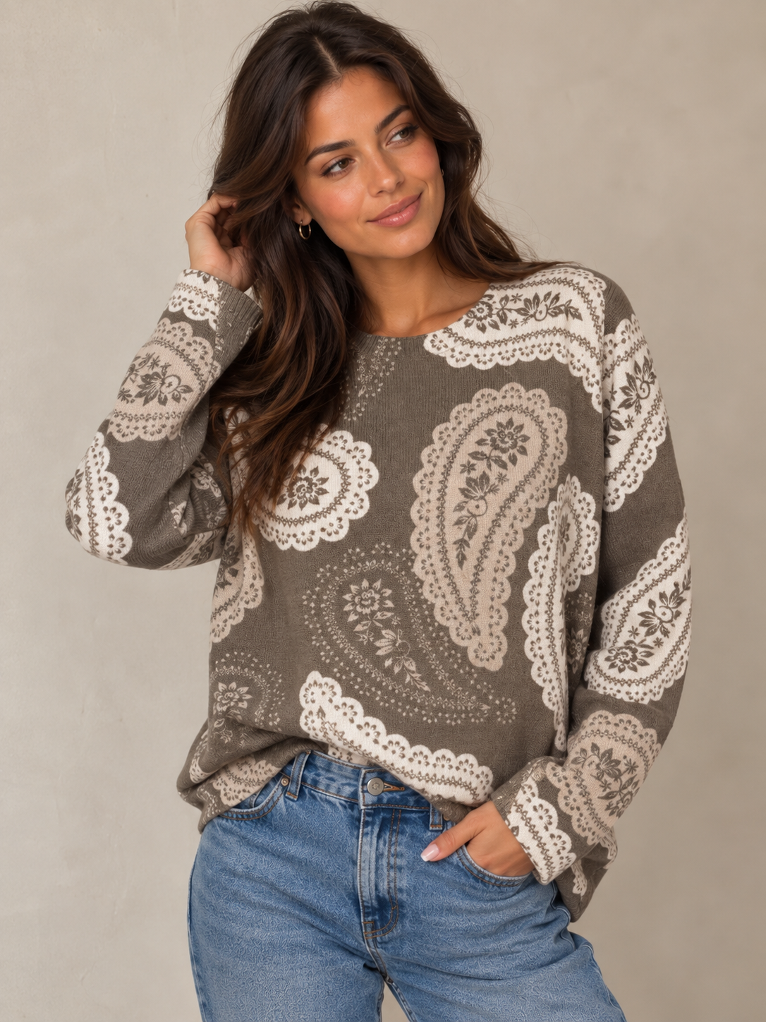 Malha Cornocopias Oversize