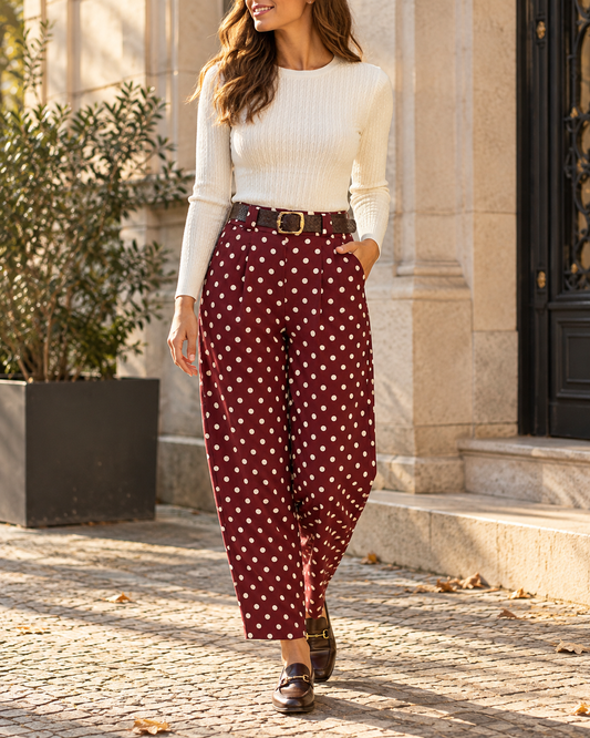 Calça Bolas Pregas