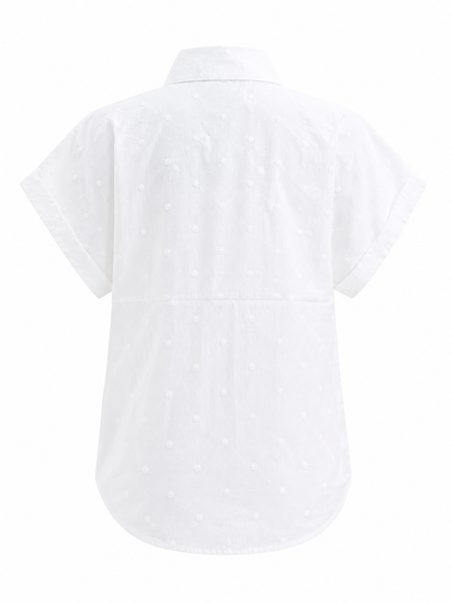 Camisa Bordada com Bolas À Cor