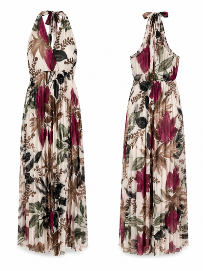 Vestido Georgete Plissado