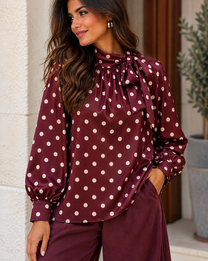 Tunica Cetim Polkdots