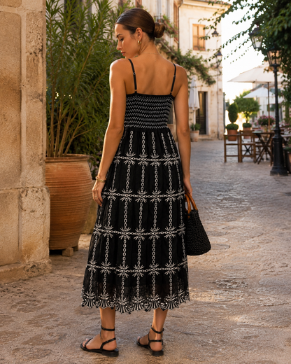 Vestido Elasticos Bordado
