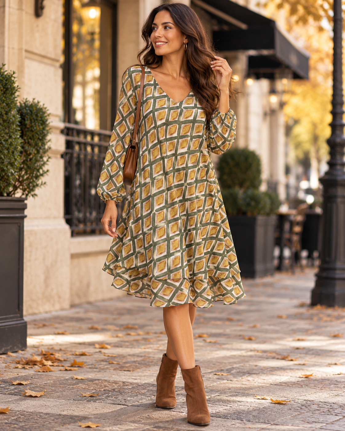 Vestido Diamond Volantes
