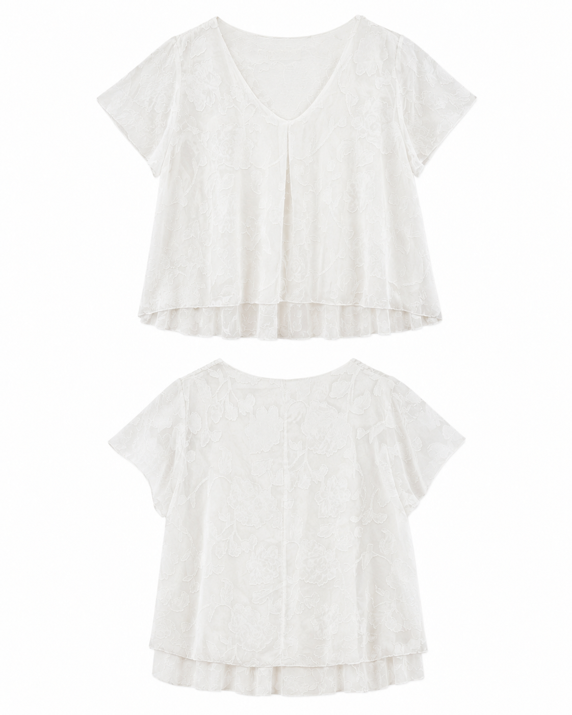 Tunica White Bordados