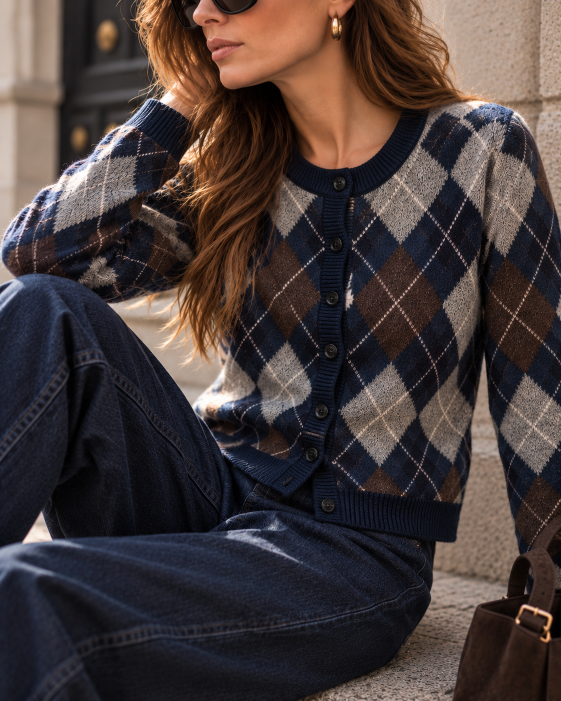 Chaqueta Wool/diamonds