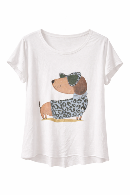 Tshirt algodão com cães