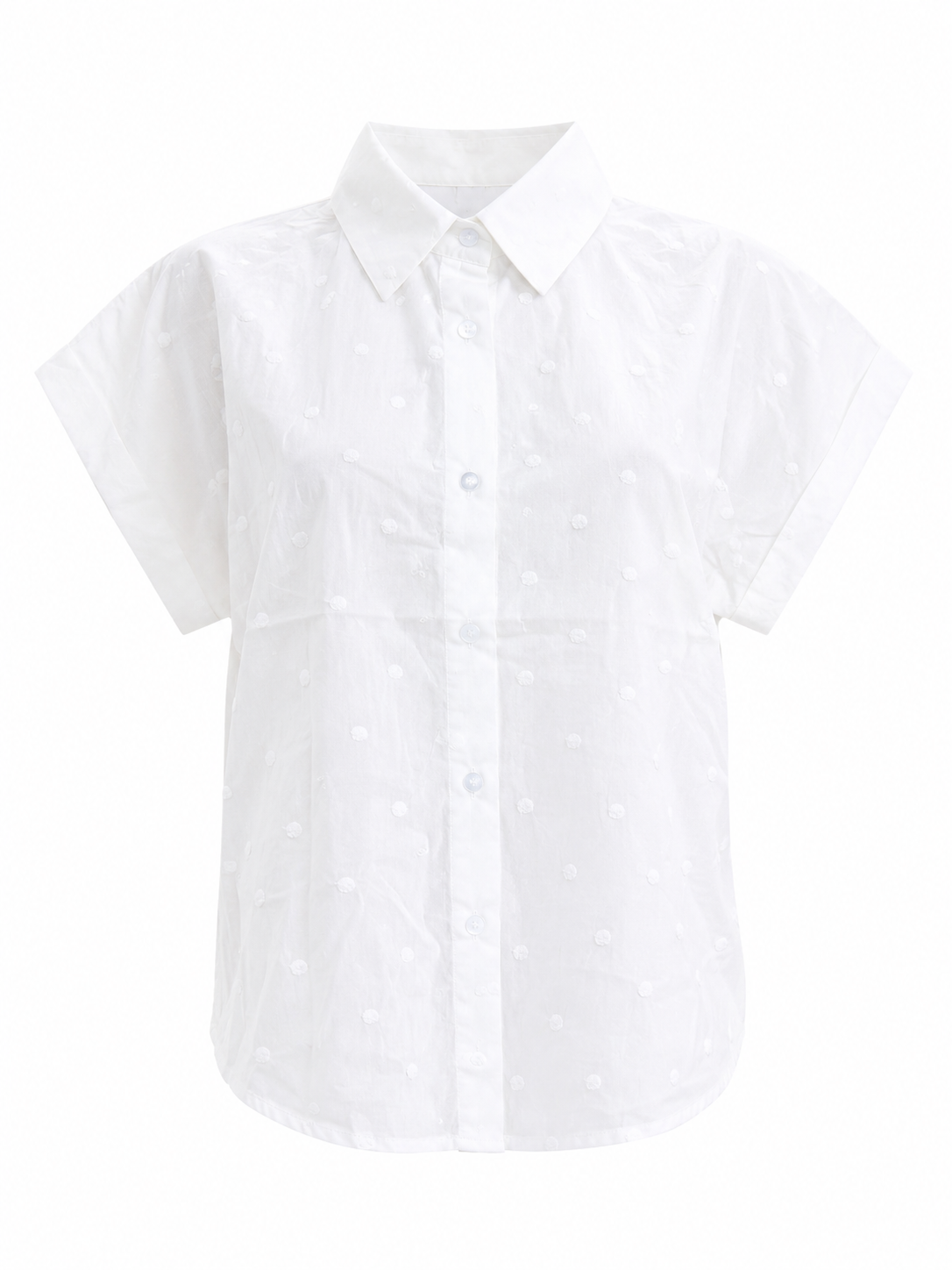 Camisa Bordada com Bolas À Cor