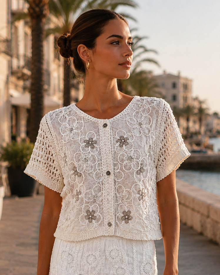 Saia Crochet Curta