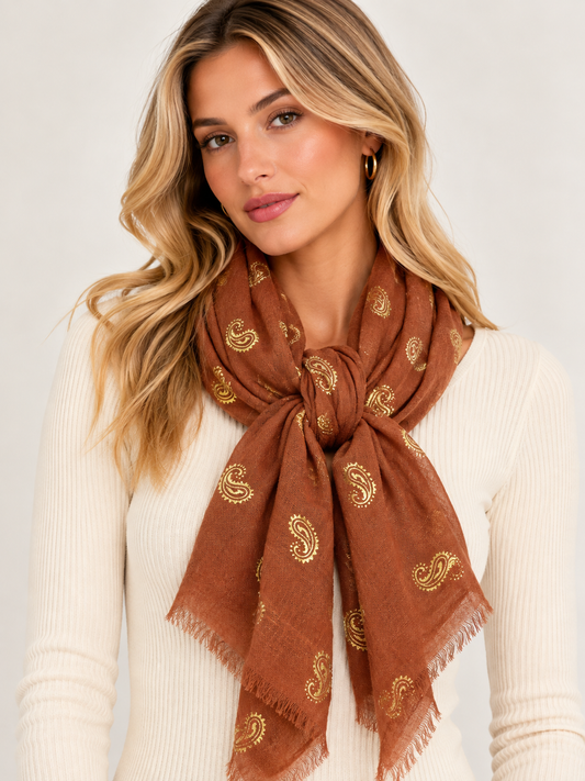 Echarpe Cornocopias Gold Cotton