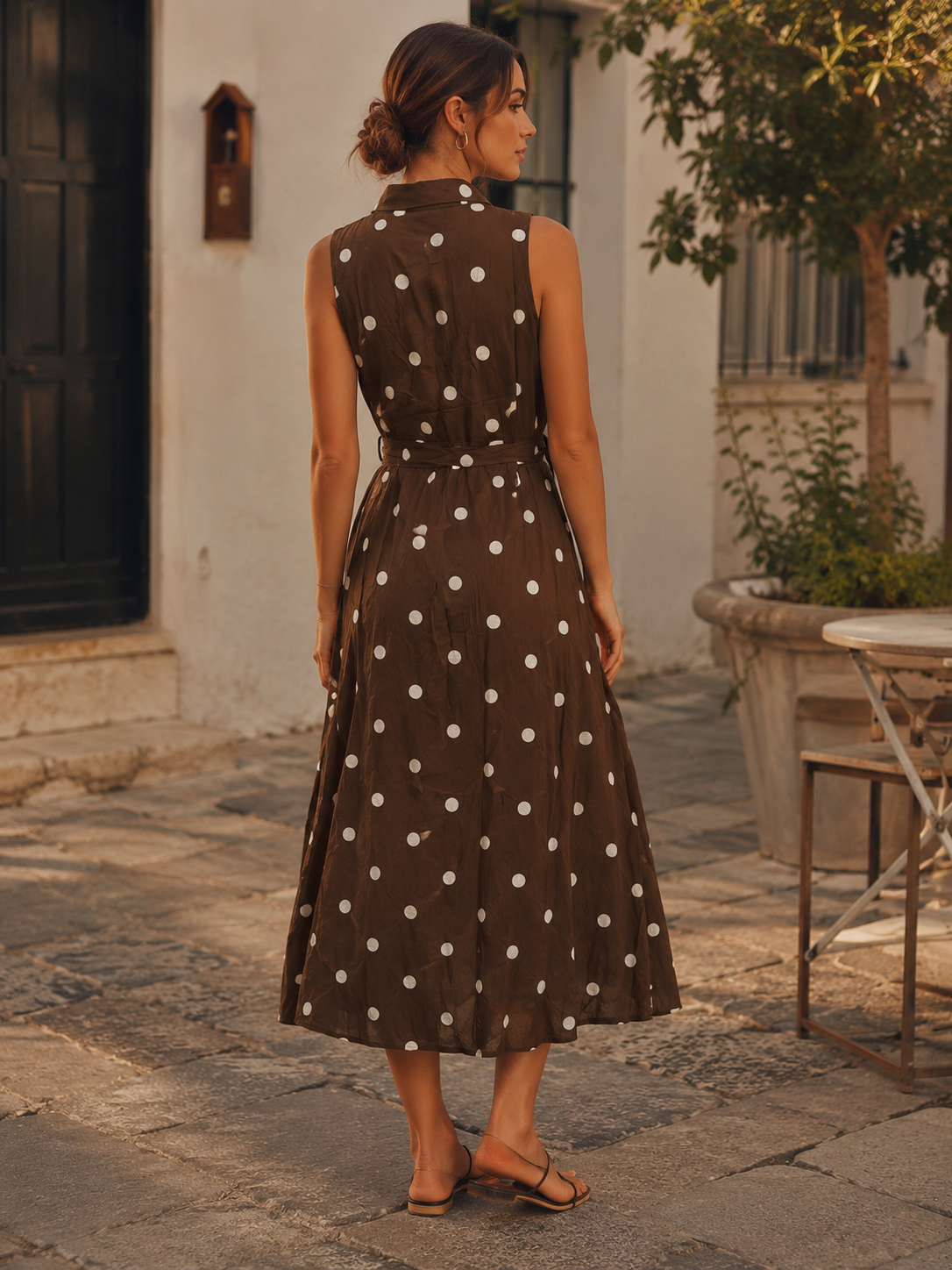 Vestido Linen Mg Cava Pintas