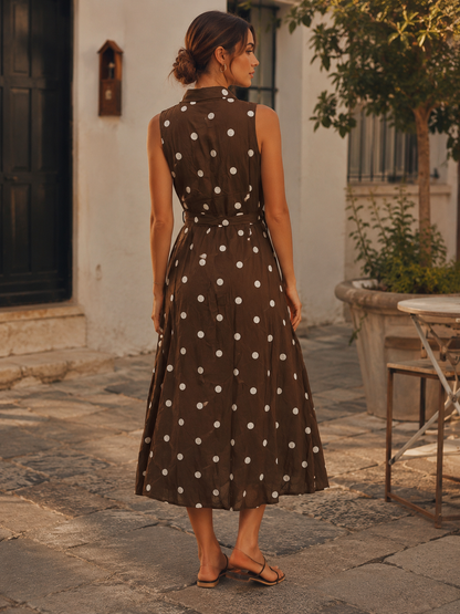 Vestido Linen Mg Cava Pintas