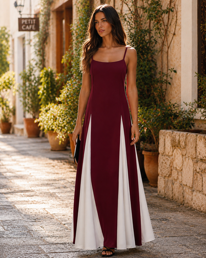 Vestido Bicolor Gomos