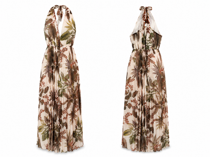 Vestido Georgete Plissado