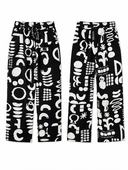 Calça abstrata
