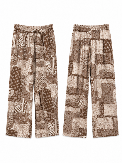 Calça com bolso print cornucópias