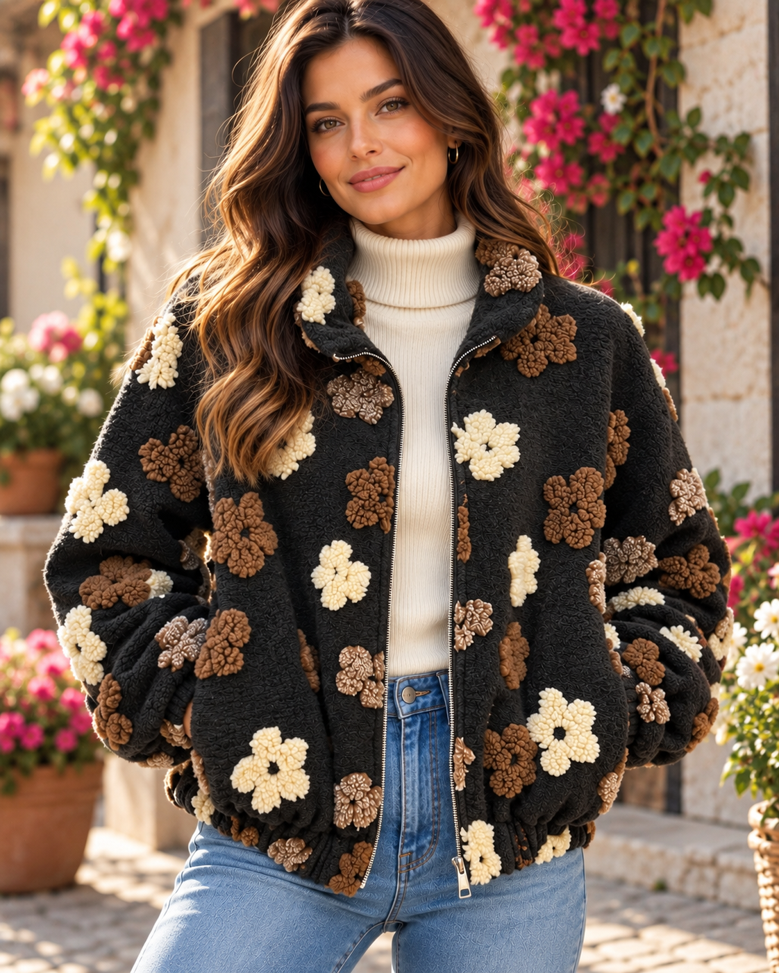 Bomber Flower Chic