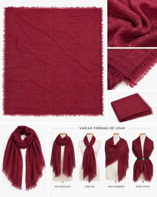 Echarpe Cotton Glitter
